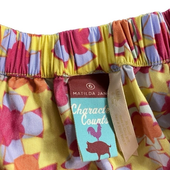 Matilda Jane Character Counts Wonder Floral Mini Twirl Skirt Size 6 - Picture 2 of 4